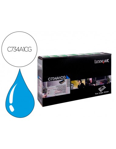 Toner laser lexmark c734 cian 6000...