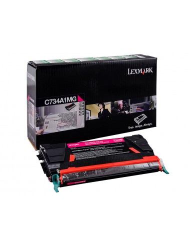 Toner laser lexmark c734 magenta 6000...