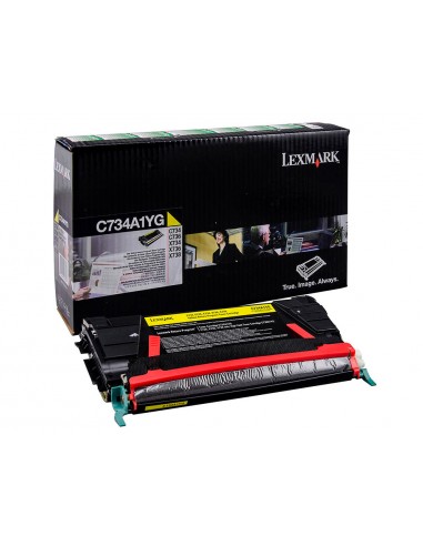 Toner laser lexmark c734 amarillo...
