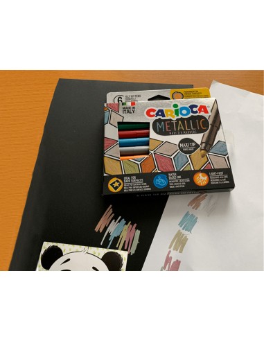 Rotulador carioca metallic punta maxi...