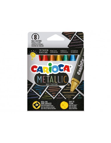 Lapices cera carioca metallic...