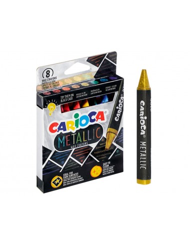 Lapices cera carioca metallic...