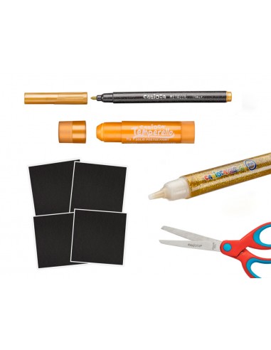 Set de dibujo carioca metallic pop up...