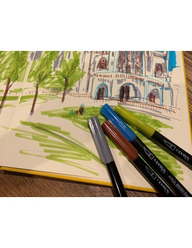 Rotulador lyra aqua brush duo caja de...