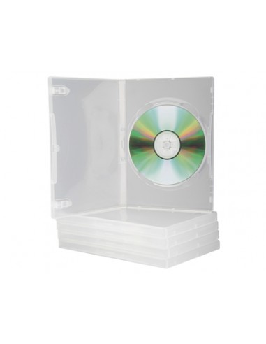 Caja dvd q-connect transparente pack...