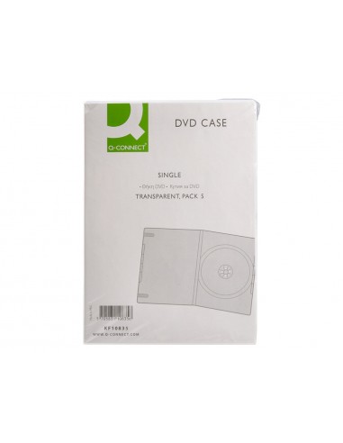 Caja dvd q-connect transparente pack...