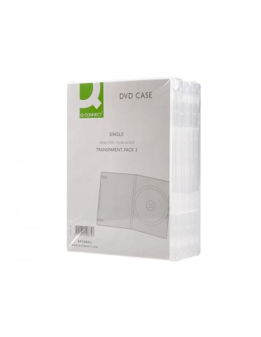Caja dvd q-connect transparente pack...