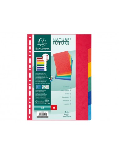 Separador exacompta cartulina simil...