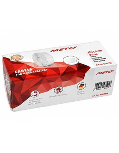 Etiquetas meto onduladas 26x12 mm...