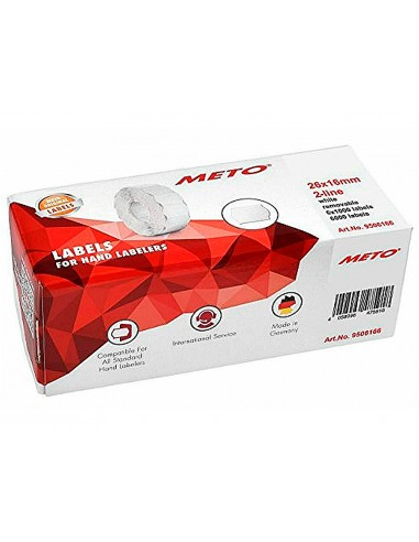 Etiquetas meto onduladas 26x16 mm...