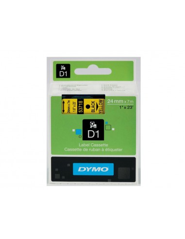Cinta dymo 1000 negro-amarillo 24 mm...