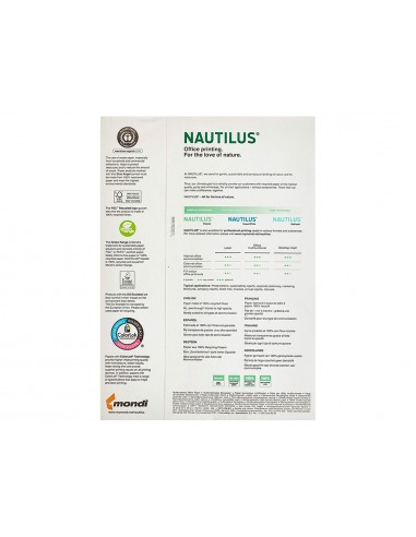 Papel fotocopiadora nautilus...