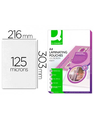 Bolsa de plastificar q-connect 303 x...