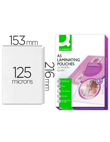 Bolsa de plastificar q-connect 153 x...