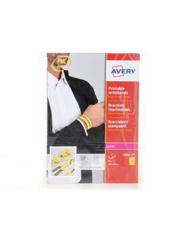 Pulsera identificativa avery...