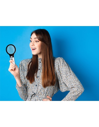 Lupa q-connect electrica aro abs 75...