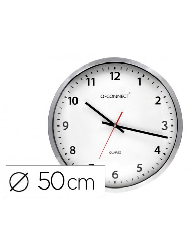 Reloj q-connect de pared plastico...