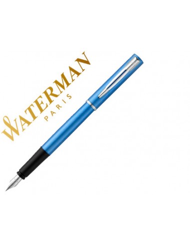 Pluma waterman allure laca azul en...