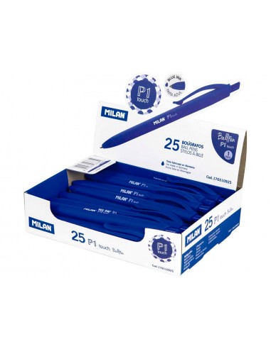 Boligrafo milan p1 retractil 1 mm...