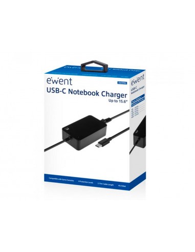 Cargador ewent para portatil usb...