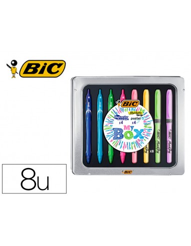Set bic caja metalica 4 gelocity...
