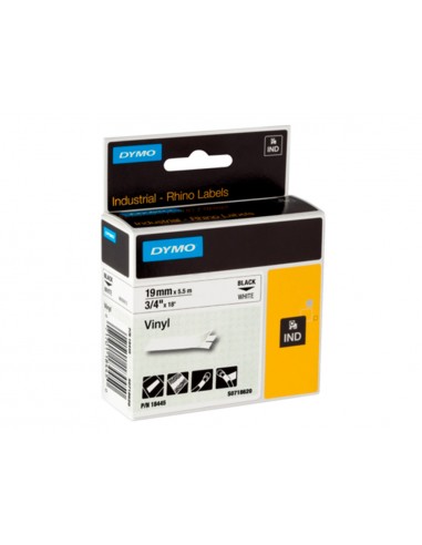 Cinta dymo vinilo blanco 19mm x 5,5mt...