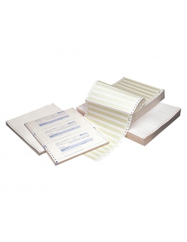 Papel continuo 380x11 blanco caja de...