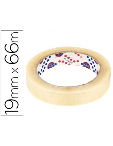 Cinta adhesiva eurocel 66 mt x 19 mm