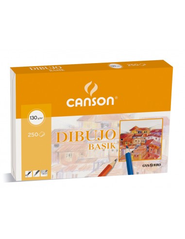 Papel dibujo basik 32.5x46 cm 130 gr...