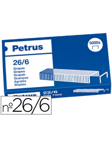 Grapas petrus nº 26/6 caja de 5000...