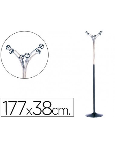 Perchero metalico pie 6 colgadores...