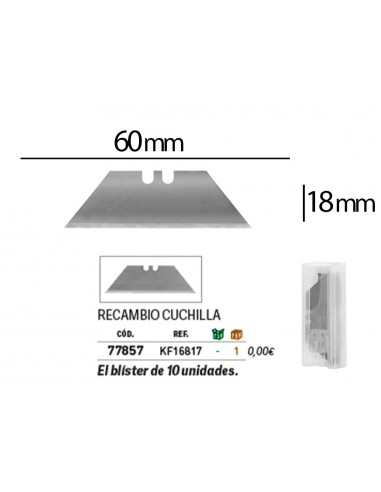 Repuesto cuter q-connect ancho para...