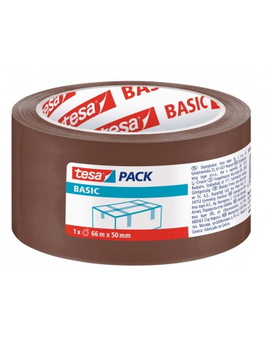 Cinta adhesiva tesa marron basic 66...