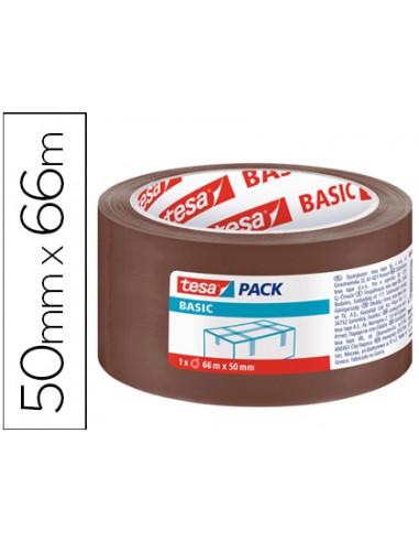 Cinta adhesiva tesa marron basic 66...