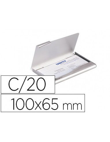 Tarjetero durable aluminio capacidad...