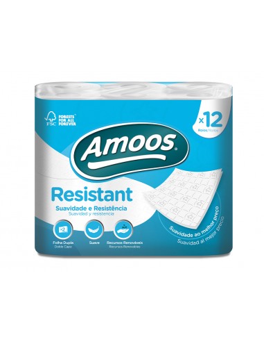 Papel higienico amoos 2 capas 100 mm...