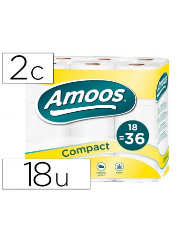 Papel higienico amoos doble largo 2...