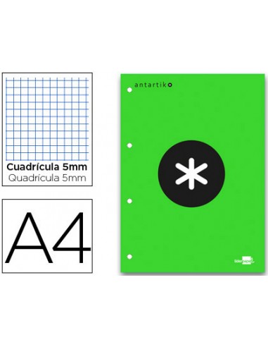 Bloc encolado antartik cuadro 5 mm a4...