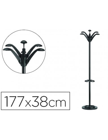 Perchero metalico unilux flora pie 6...