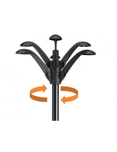 Perchero metalico unilux flora pie 6...