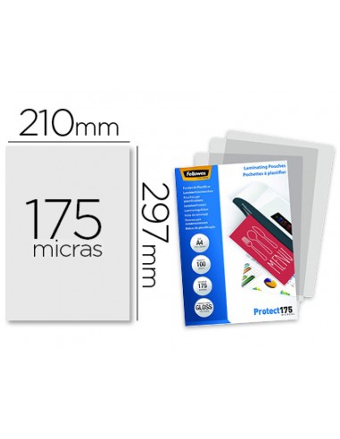 Bolsa de plastificar fellowes brillo...