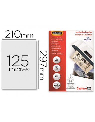 Bolsa de plastificar fellowes brillo...