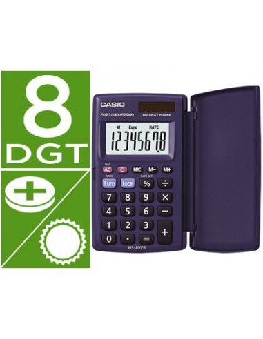 Calculadora casio hs-8ver bolsillo 8...
