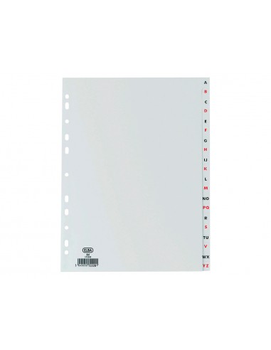 Separador alfabetico elba plastico...