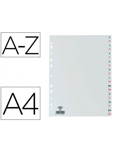 Separador alfabetico elba plastico...