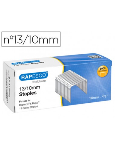Grapas rapesco galvanizada 13/10 caja...