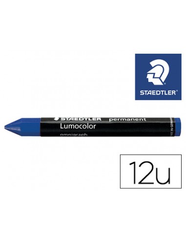 Cera staedtler para marcar azul...
