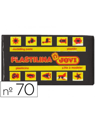 Plastilina jovi 70 negro unidad...