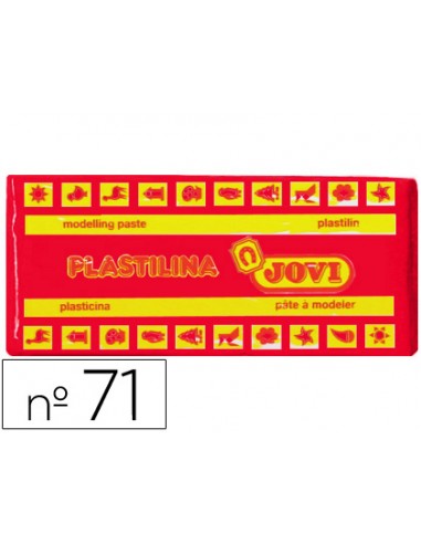 Plastilina jovi 71 rojo unidad tamaño...