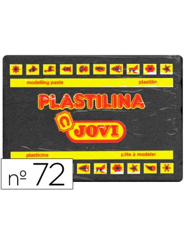 Plastilina jovi 72 negro unidad...